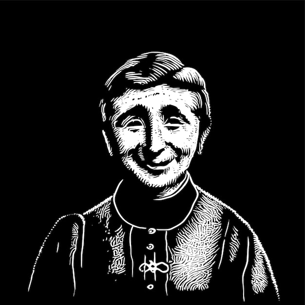 Saint patrick day lutin vert dessiné à la main dessin animé autocollant icône concept illustration isolée