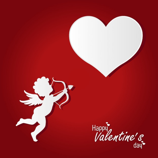 Saint Valentin fond avec Cupidon