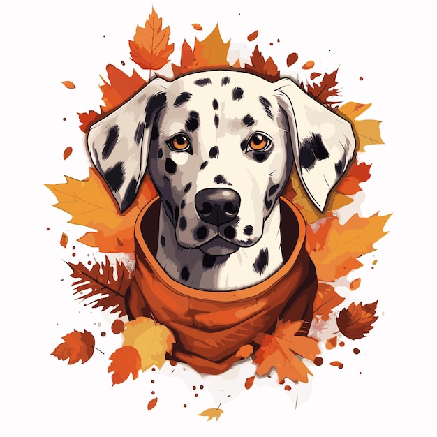 Saison D'automne Avec Le Chien