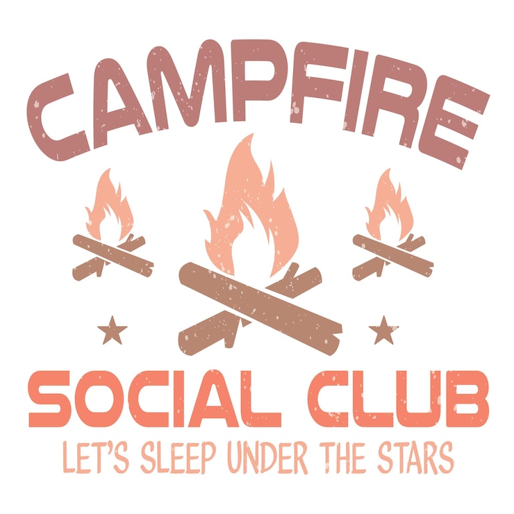 Vecteur la saison du camping, les citations de camping, le design des t-shirts.