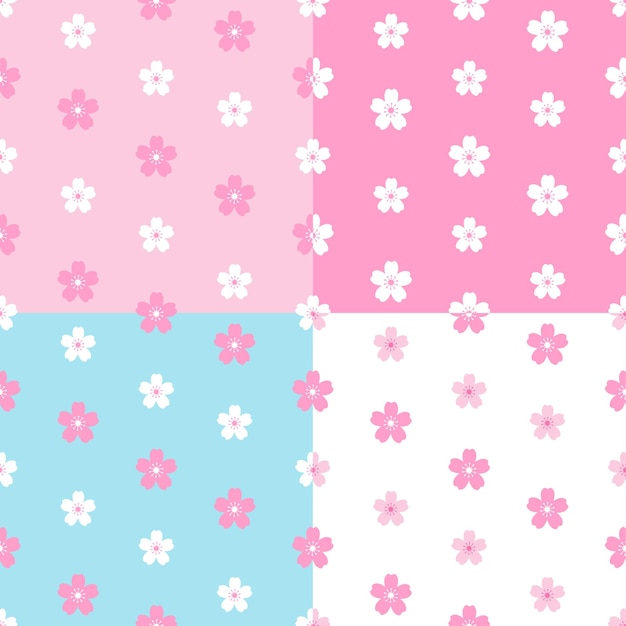 Sakura fleur transparente motif mis en arrière-plan