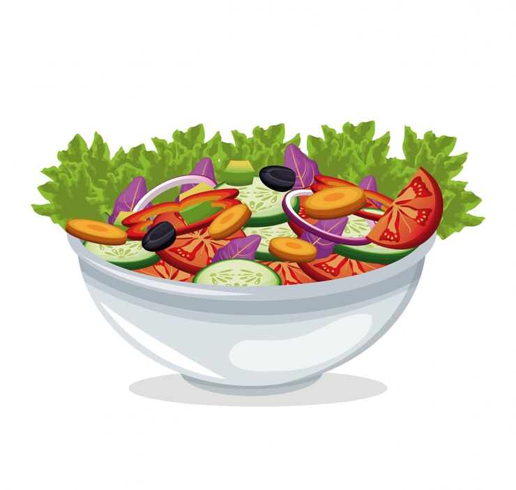 Vecteur salade de légumes