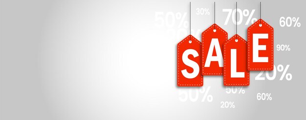 Vecteur sale banner design