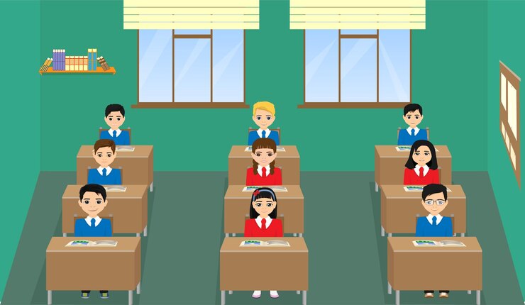 Vecteur salle de classe