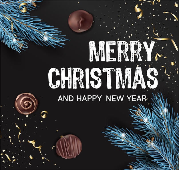 Salutations Et Célébration De Noël Et Nouvel An
