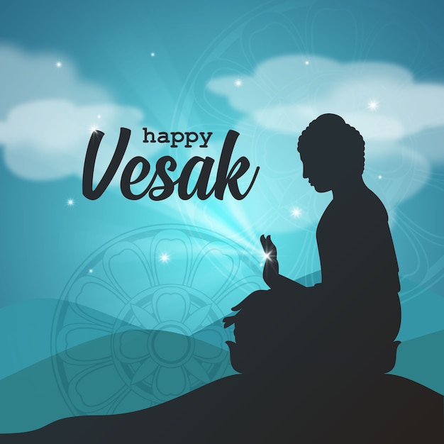 Salutations Du Seigneur Bouddha Vesak