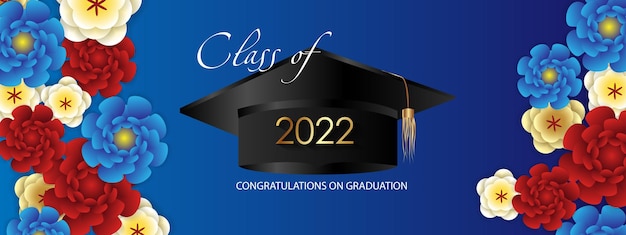 Salutations De Fin D'études 2022 Classe De 2022 Félicitations Pour L'obtention Du Diplôme