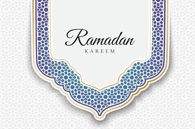 Vecteur salutations islamiques fond de conception de cartes ramadan kareem avec des lanternes