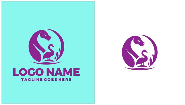 Vecteur sanctuaire de la faune réserve naturelle refuge d'animaux zone de conservation illustration de conception de logo unique