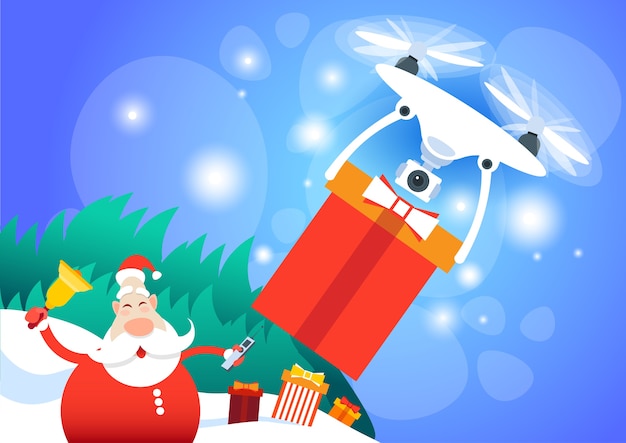 Santa Claus Drone Deliveryaujourd'hui