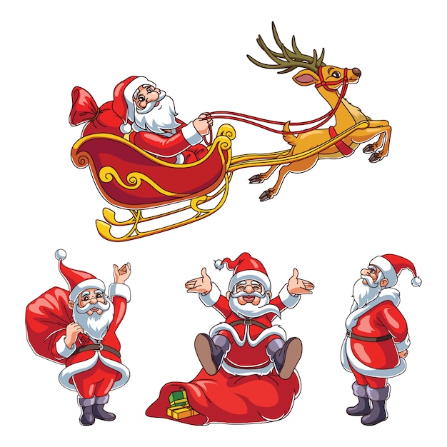 Vecteur santa clause vector