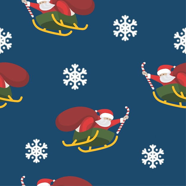 Santa Seamless Pattern