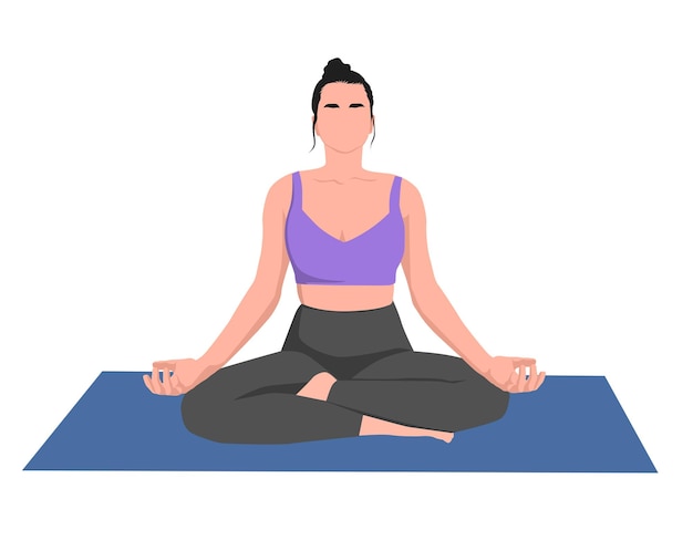 santé physique Yoga Poses illustration vectorielle