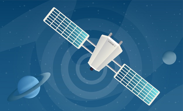 Satellite Envoyant Des Illustrations Vectorielles Plat De Signal