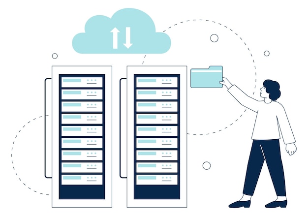 Sauvegarde Cloud Pour Le Stockage De Données Serveur De Documents De Fichiers