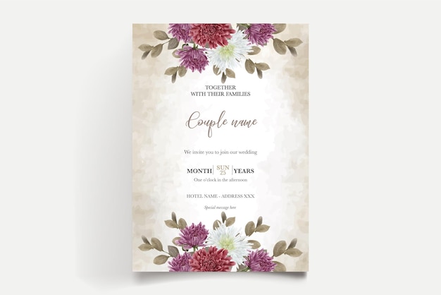 Save The Date Modèles D'invitation De Mariage