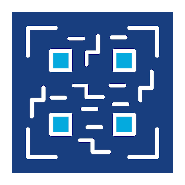 Scan du code QR et de l'illustration Duotone