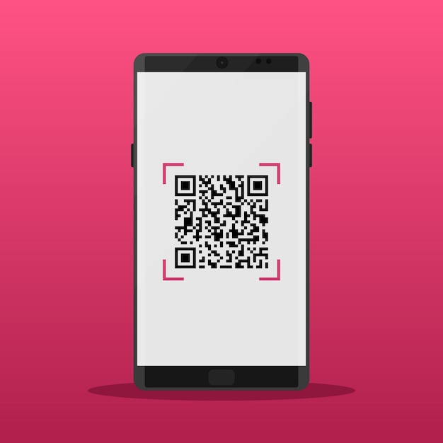 Scanner le code QR sur un téléphone portable Décodage des codes QR avec un smartphone Code à barres numérique électronique