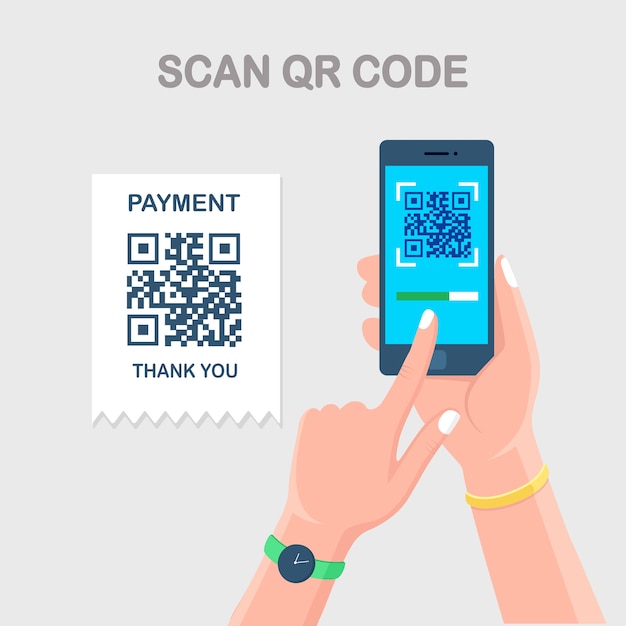 Scanner Le Code Qr Vers Le Téléphone