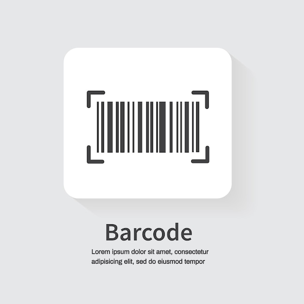Scanner du code à barres Conception de sites Web et d'applications mobiles Illustration vectorielle