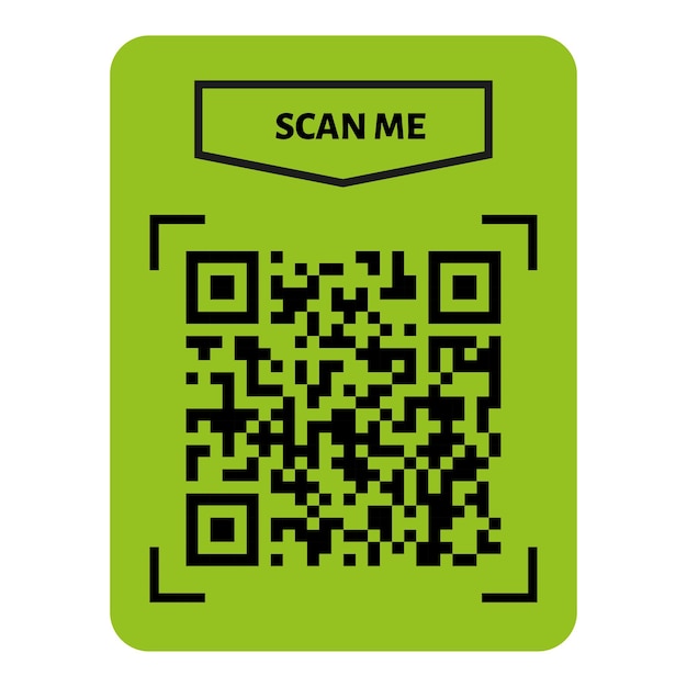 Scannez-moi La Conception Du Code Qr Code Qr Pour Le Transfert De Texte De Paiement Avec Le Bouton Scannez-moi Illustration Vectorielle