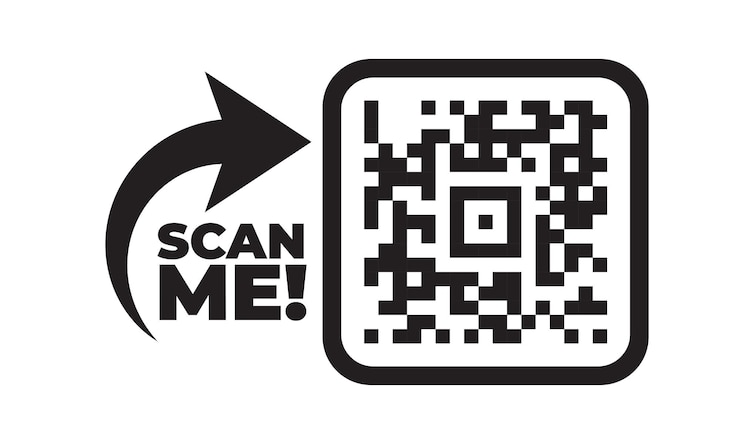 Vecteur scannez-moi l'icône avec le code qr
