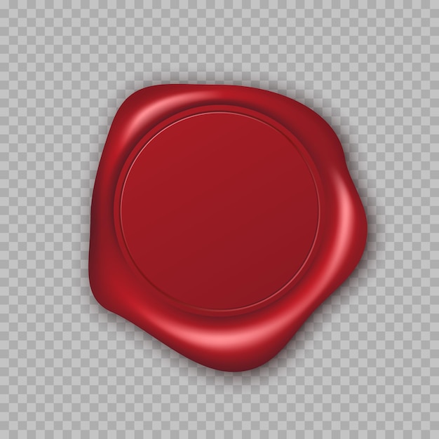 Sceau de cire rouge