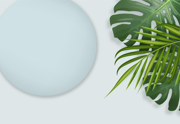 Scène 3d réaliste pour les cosmétiques, vecteur de support, bannière de forme géométrique, scène moderne pour le produit