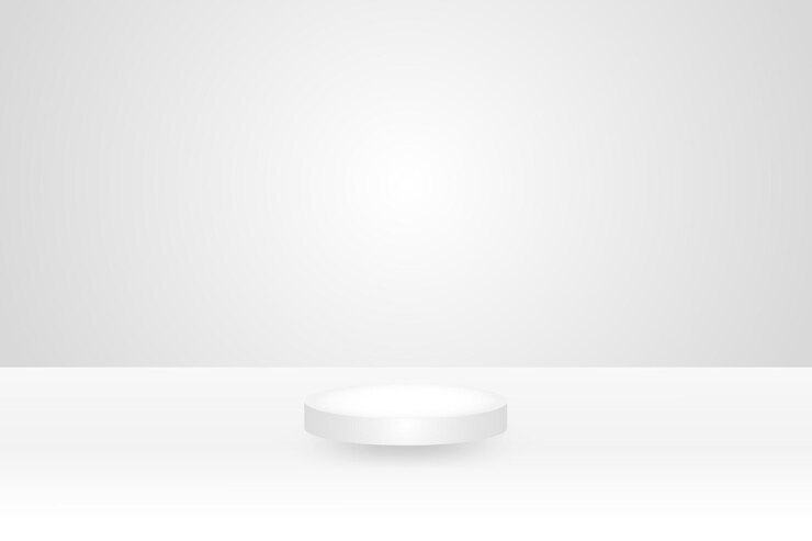 Vecteur scène dans la salle blanche