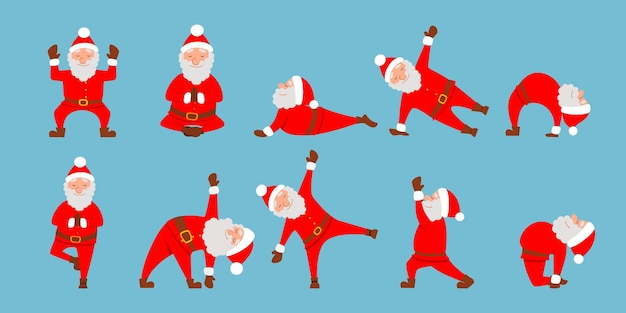 Drôle De Graisse Père Noël Avec Des Lunettes De Soleil Danse Clip Art  Libres De Droits, Svg, Vecteurs Et Illustration. Image 16524867