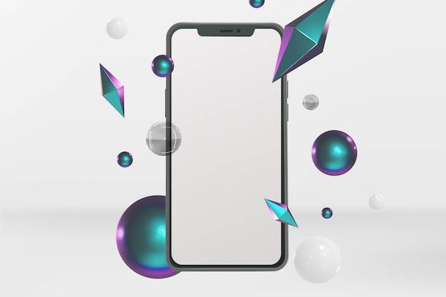Scène de présentation de mock-up de smartphone