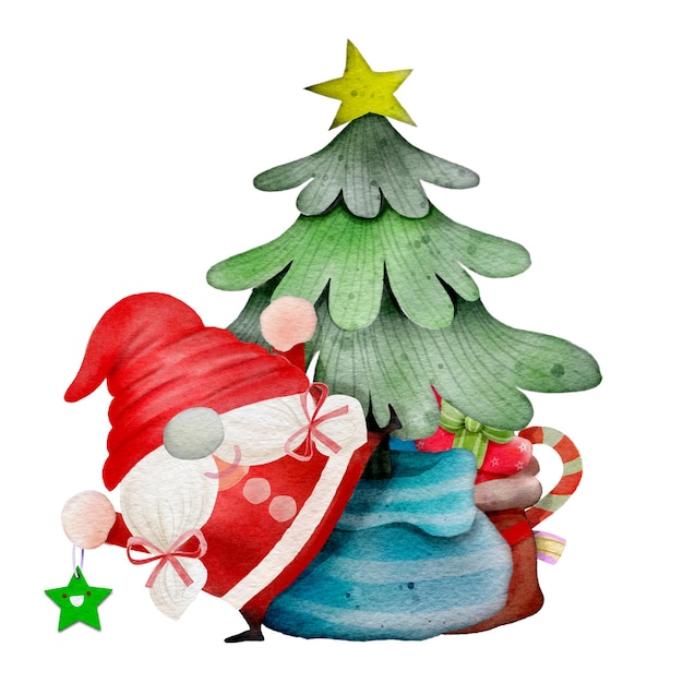 Scènes De Noël Père Noël Joyeux Noël Et Bonne Année Illustrations Pour Les Vacances D'hiverxd