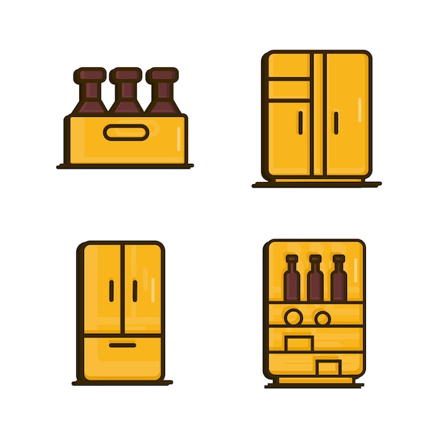 Scénographie Vectorielle De L'armoire à Alcool