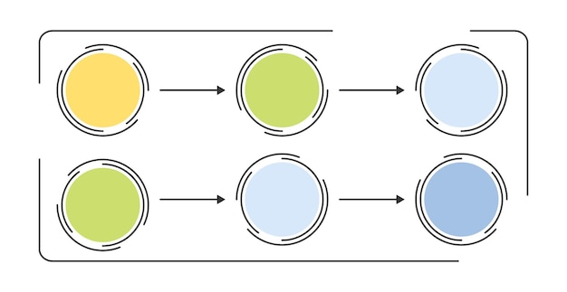 Schémas, Modèles Et éléments D'infographie Pour Les Processus Métier, Les Présentations, La Mise En Page Du Flux De Travail.