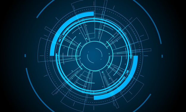 Sci fi interface utilisateur futuriste HUD Technology abstract background Vector illustration
