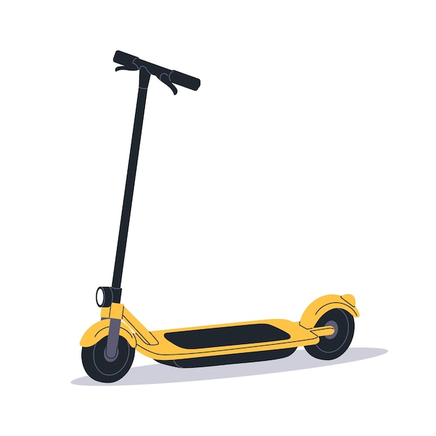 Scooter électrique écologique Scooter électrique urbain moderne Scooter urbain écologique durable Voiture de transport électrique Scooter électrique Illustration vectorielle plate isolée sur fond blanc