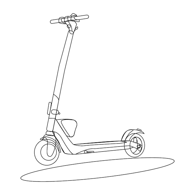 Vecteur scooter moyen de transport innovant