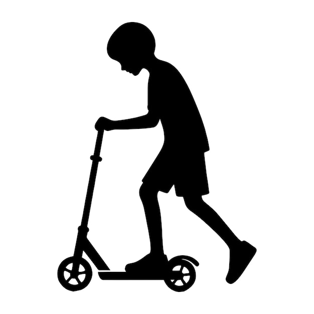 Vecteur scooter pour enfants svg