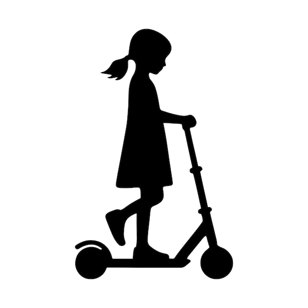 Vecteur scooter pour enfants svg