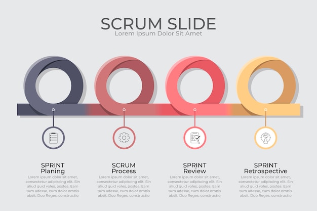 Scrum - Concept Infographique