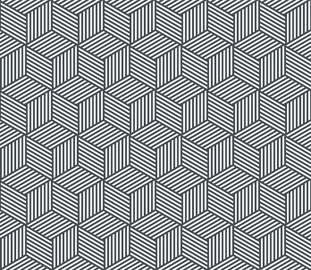 Vecteur seamless pattern backgound ligne géométrique abstraite