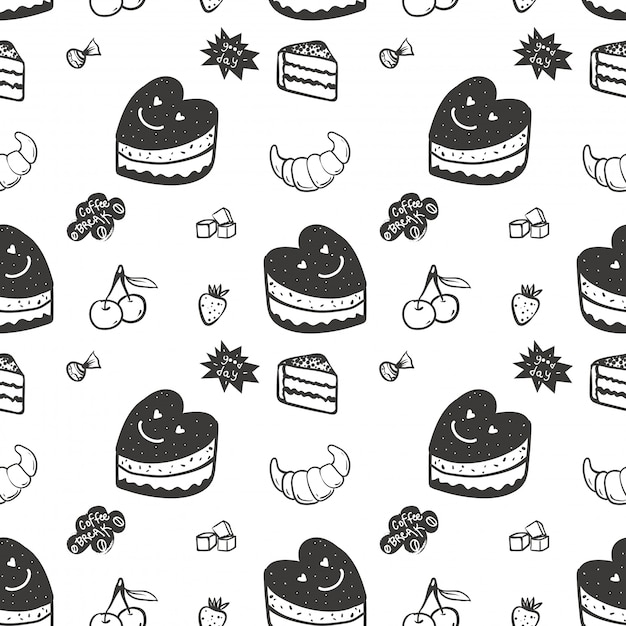 Seamless Pattern Avec Des Bonbons