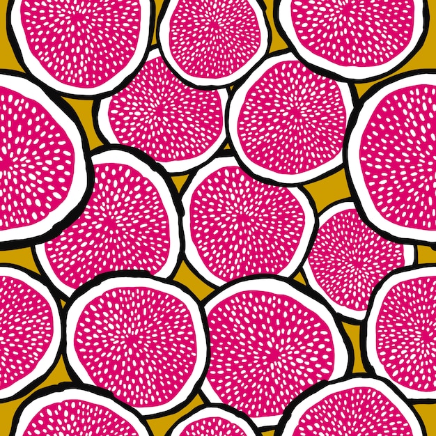 Seamless Pattern Avec La Figue