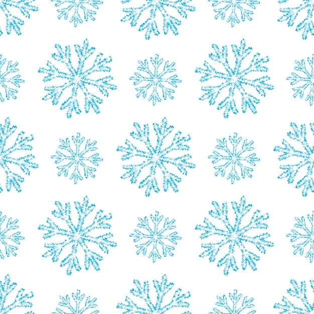 Seamless Pattern Avec Des Flocons De Neige