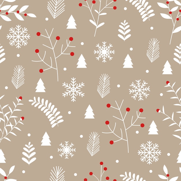 Seamless Pattern De Noël