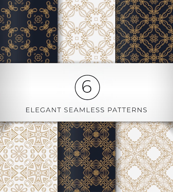 Vecteur seamless patterns élégants