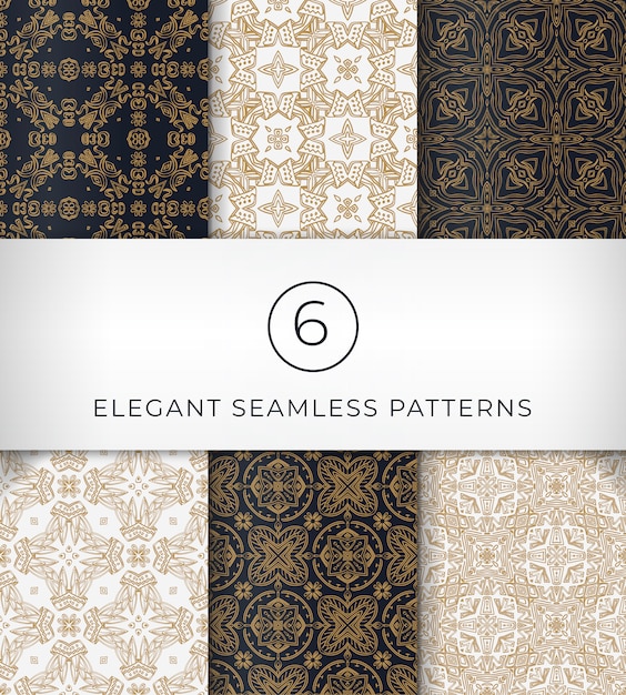 Vecteur seamless patterns élégants