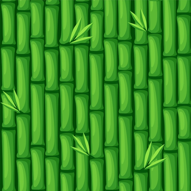 Vecteur seamless texture bambou vert