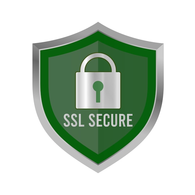 Vecteur secure ssl chiffrement logo connexion sécurisée icône vecteur illustration certificat ssl icône sécurisé