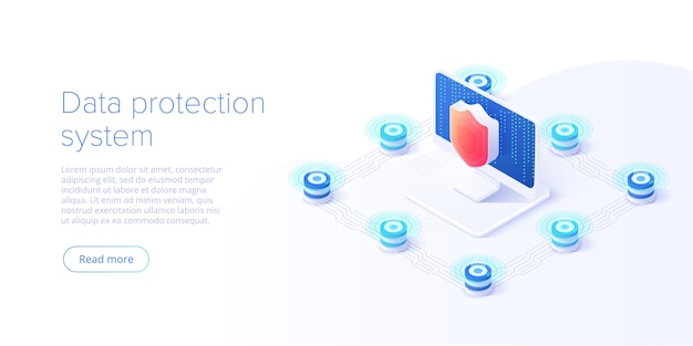 Sécurité Des Données Réseau Dans La Conception Isométrique